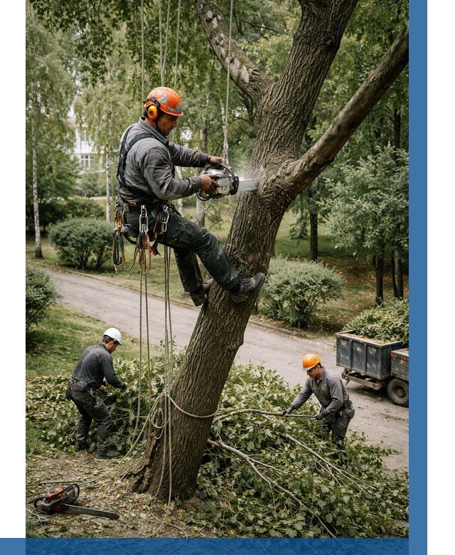 Кронирование деревьев в Ярославле от 6674 р. | ВЫСОТНИК-Рсл