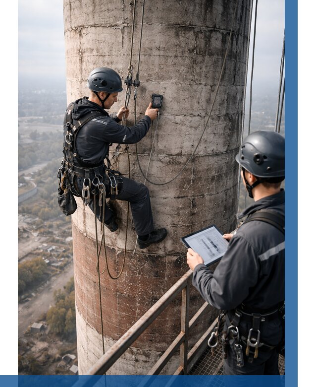 Обследование дымовой трубы в Ярославле от 8214 р. | ВЫСОТНИК-Рсл