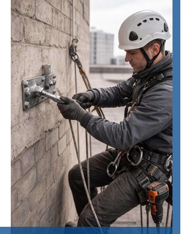 Установка анкерных точек в Ярославле от 3594 р. | ВЫСОТНИК-Рсл